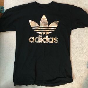 adidas Originals Rose Gold Double Logo Tee NWOT